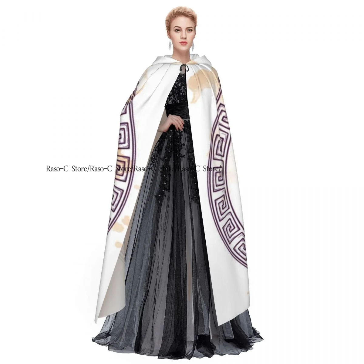 Длинная накидка плащ спутанные змеи Дьявол с капюшоном Пальто осенние толстовки