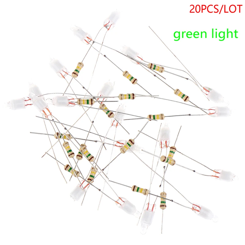 

Зелёные световые индикаторы F4 Neonlight 20 шт