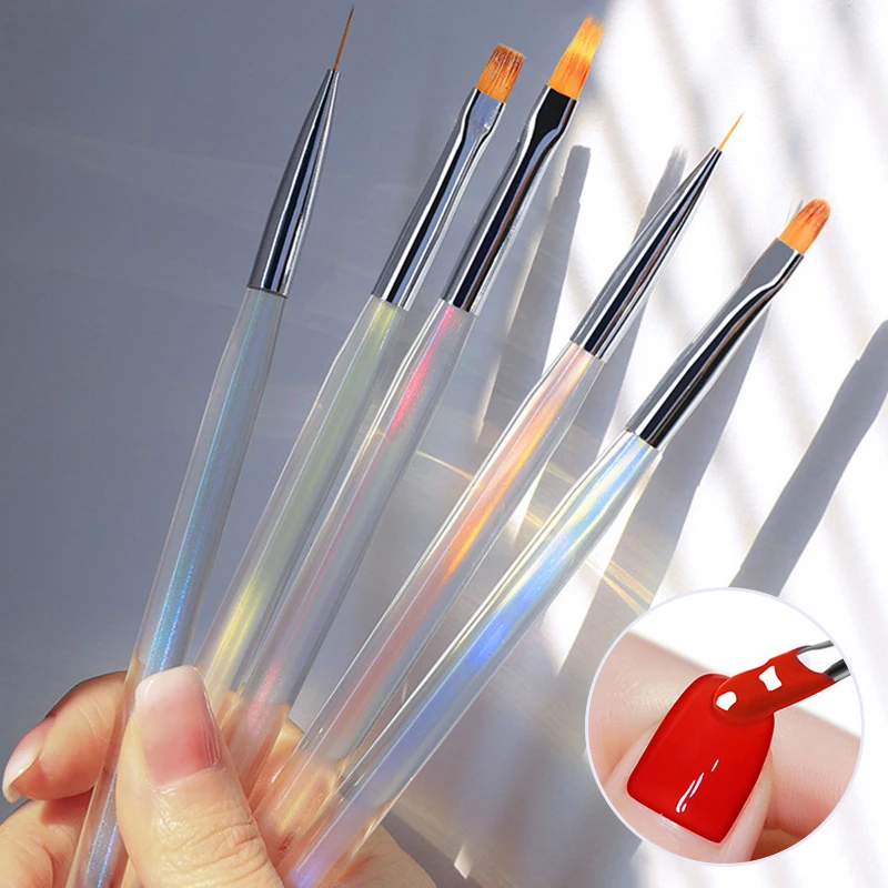 

Aurora Handle Nail Brush for DIY Nail Art Painting Dotting Designs Liner Extension Carving Pen Acrylic Gel Brushes Nail Tools