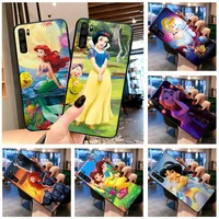 snow white cinderella ariel belle princess phone case for huawei p20 p30 p40 lite e pro mate 40 30 20 pro p smart 2020 p10