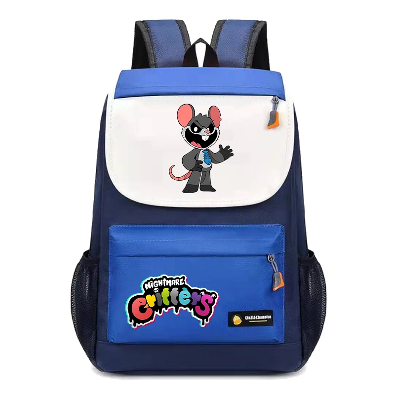 Nightmare Critters Backpack Gaming Peripheral Printed Shoulder Bag Cute Kawaii Large Capacity Storage Bags Back To School Gifts
