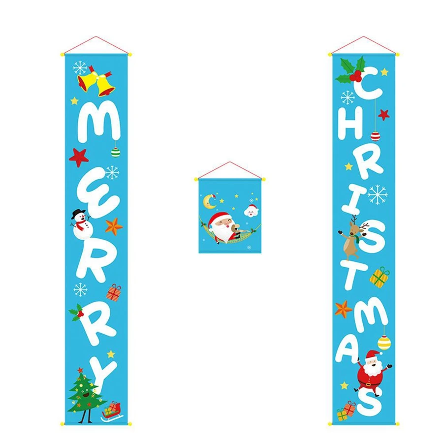 

Надпись "Merry Christmas" для крыльца, декоративные фотообои, рождественские украшения для дома, цвет голубой