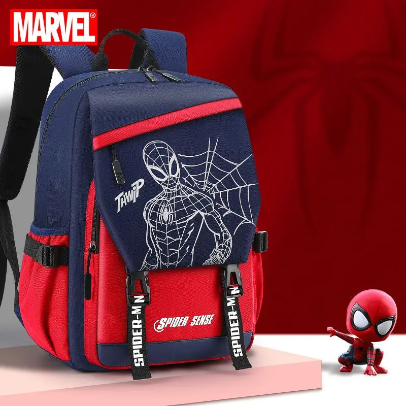 

Marvel Spider-Man Elsa Princess Anime Cartoon School Bag Creative Personality Cool Children's Backpack Holiday Gift Wholesale