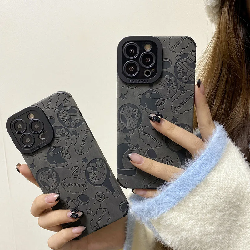 

Bandai Cute Anime Doraemon Leather Phone Case for Huawei P30 P40 P50 Pro mate30 40 Pro Honor 50 60 nova7 8 SE Cover