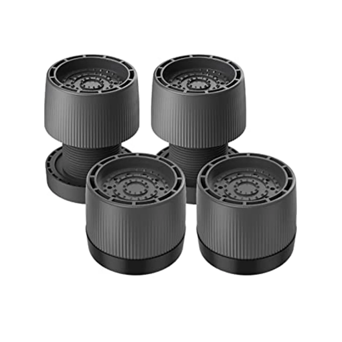 

4Pcs Washing Machine Feet Pads Adjustable Anti-Vibration Shockproof Cushion Fixer Base Heightening Bracket Support
