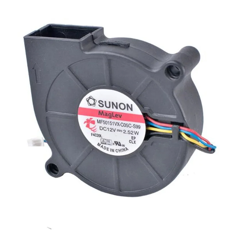 Фото JFG ForSUNON MF50151VX-C05C-S99 5 см 5015 12 В 2,52 Вт четырехпроводной вентилятор для проектора №3