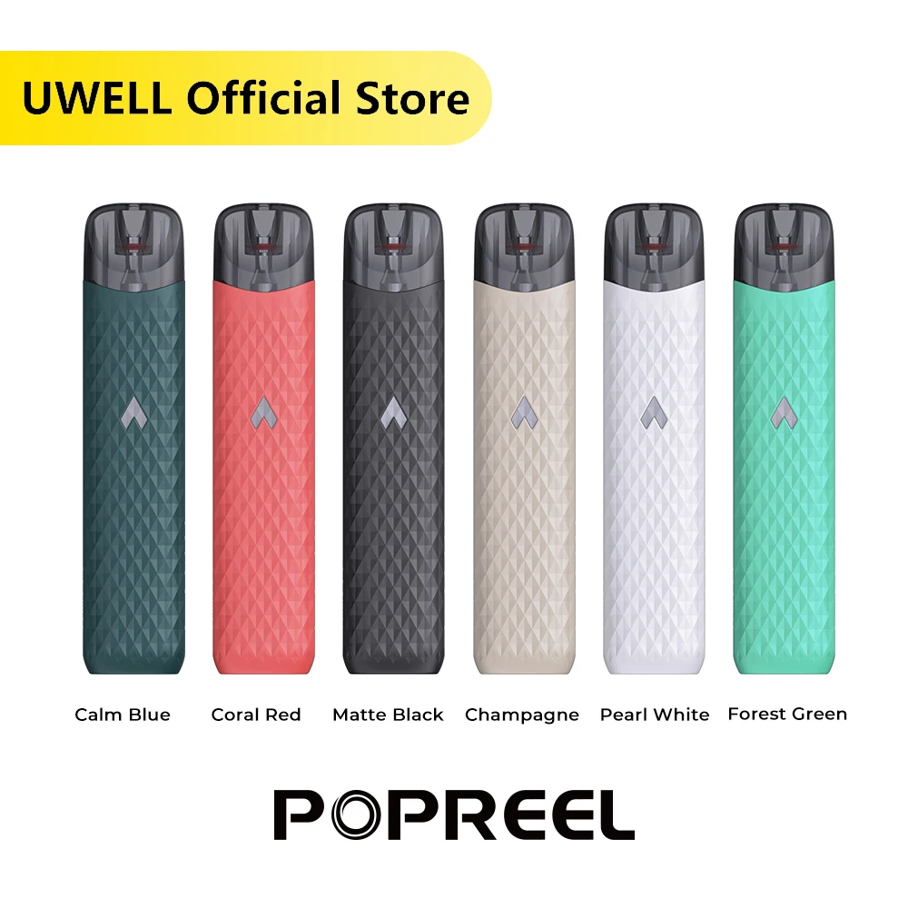 

UWELL Original POPREEL N1 Pod System 2ML Cartridge 10W 520mAh Battery UN2 Meshed-H 1.2ohm Coil Electronic Cigarette Vape Kit