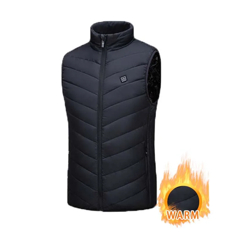 Зимняя мужская жилетка с подогревом