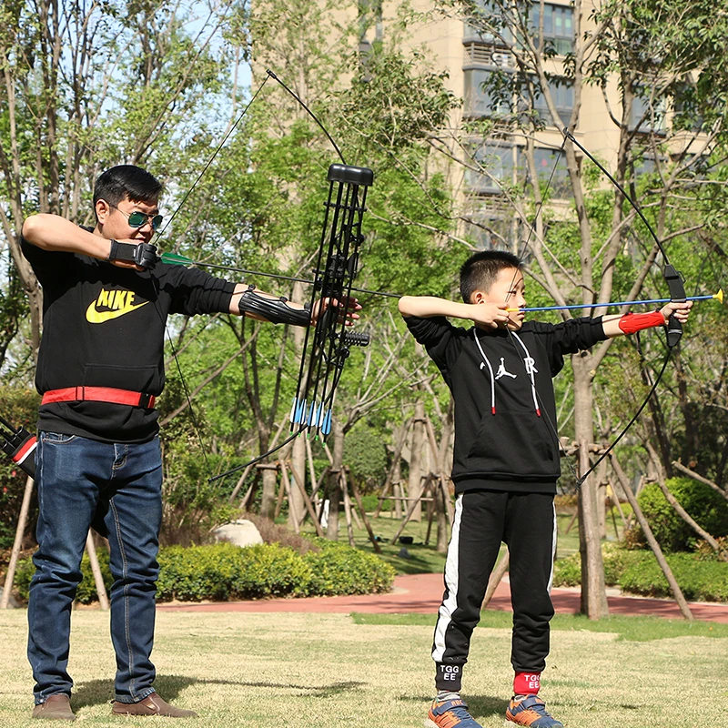 

Kids Bow And Arrow Set Recurve Bow Left/Right Hand Bow Children Junior Archery Training Outdoor Parent-child Shooting Game