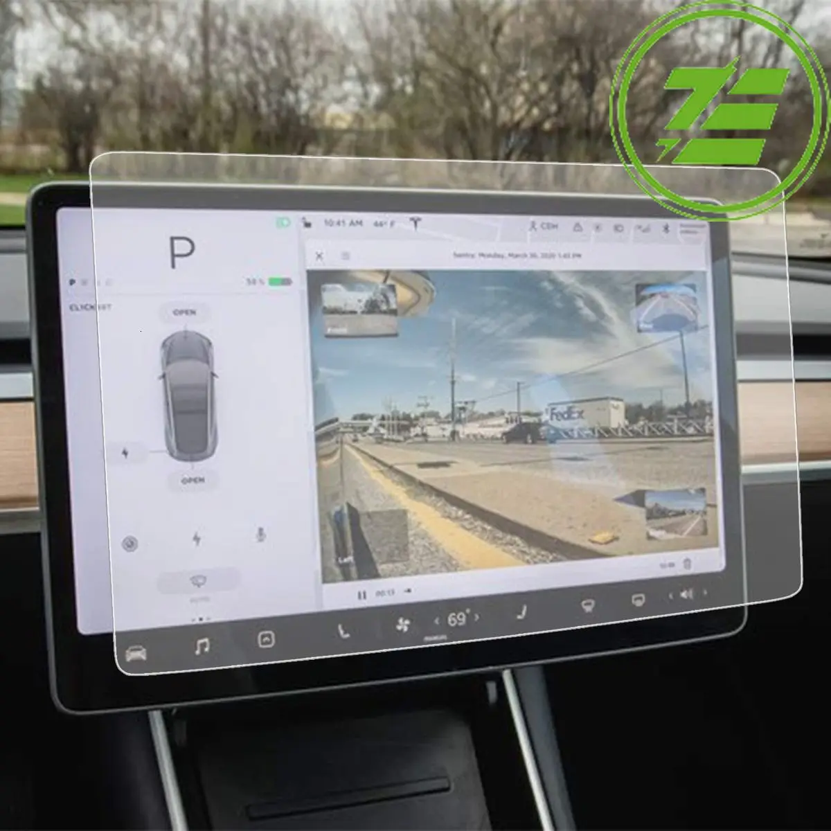 

Tempered Glass for Tesla Model 3Y Accessories Center Control Touchscreen Car Navigation Touch Screen Protector Film 17/15 Inch
