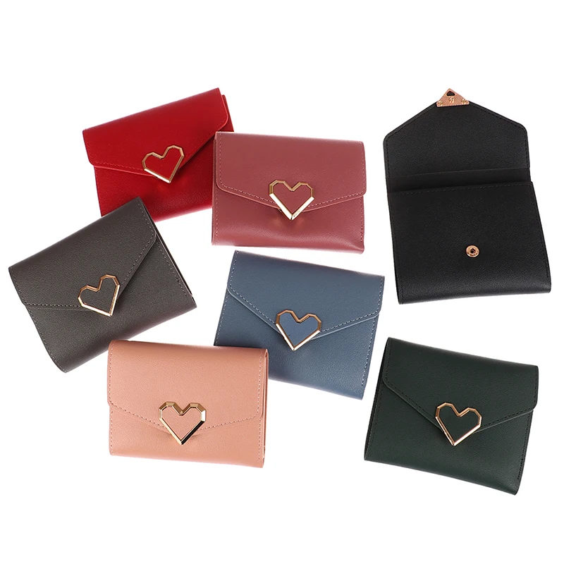 

Women Wallets Purses Luxury Love Heart Wallet for Ladies Girl Money Pocket Card Holder Female Wallet Phone Clutch Bag Coin purse