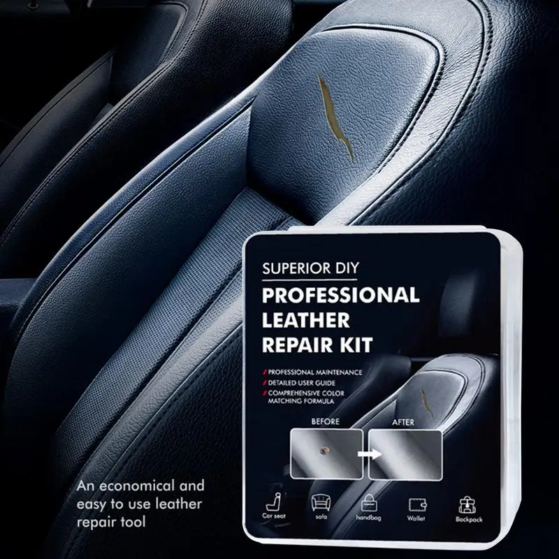Car Care Liquid Kit Leather Skin Refurbish Repair Tool Auto Seat Sofa Coats Holes Scratch Cracks Restoration For Shoe For Car images - 6