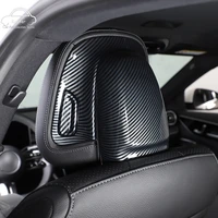 for mercedes benz c class w206 2022 abs carbon fiber seat headrest button adjusting switch cover trim panel car accessories