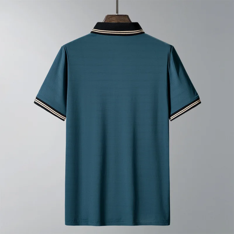 2022 футболка с коротким рукавом мужская ледяная шелковая дышащая рубашка-поло