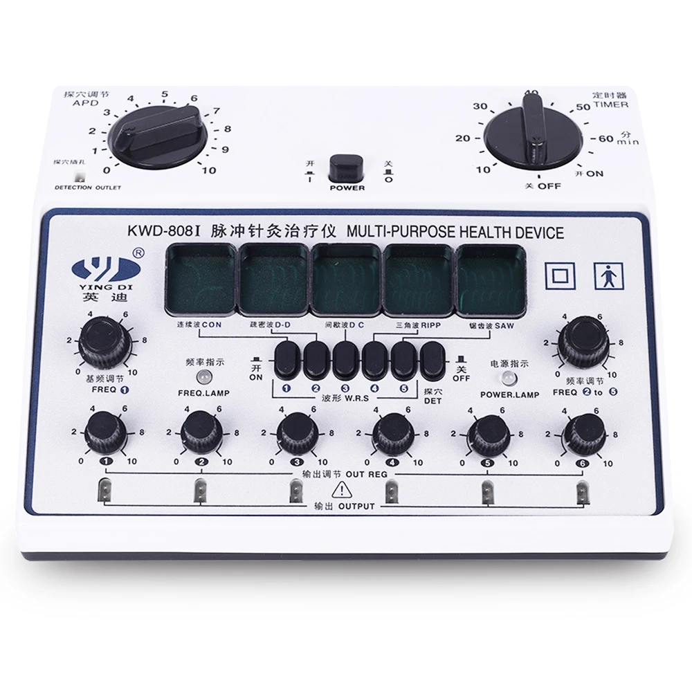 Новый многофункциональный акупунктурный стимулятор KWD 808I 6 каналов десять единиц