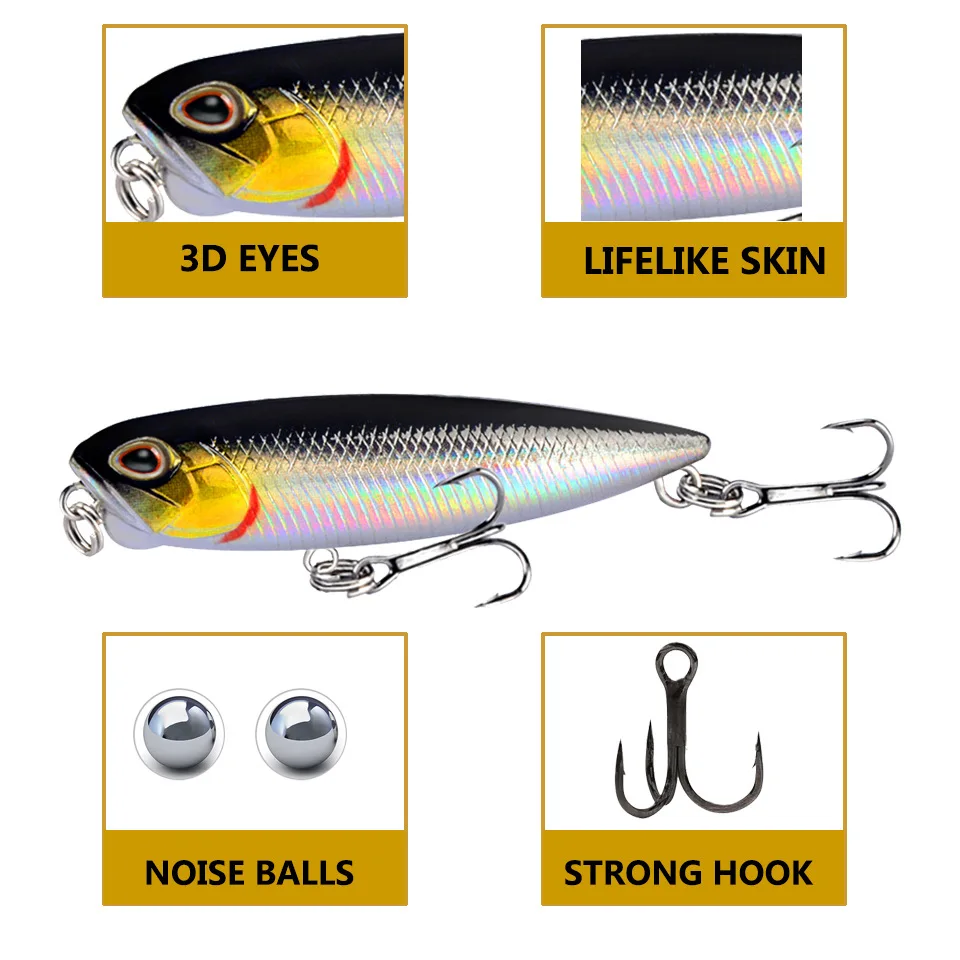 Новая приманка Topwater карандаш 5 г 65 мм японские рыболовные снасти Realis Jerkbait для