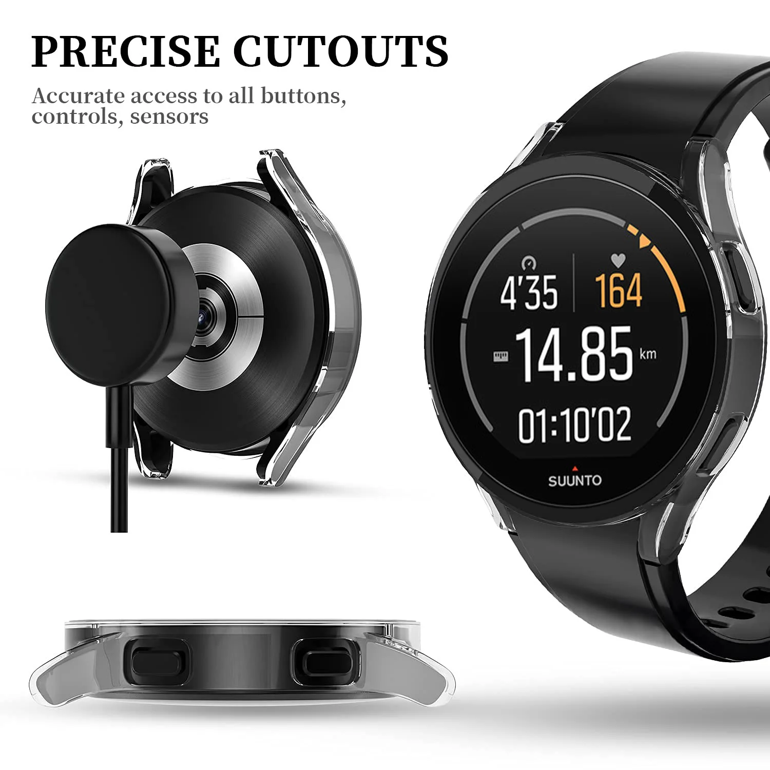 Suitable for Samsung Galaxy Watch 4  40MM 44MM Housing+Tempered Glass Film Protective Sleeve