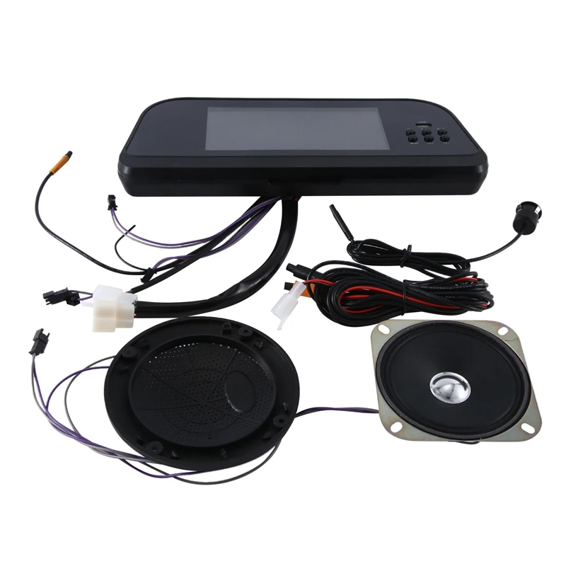 

7 Inch Wide Voltage Dashboard Meter MP3+BT+Reversing Camera 48V 60V 72V For 4-Wheel Electric Vehicle Supplies