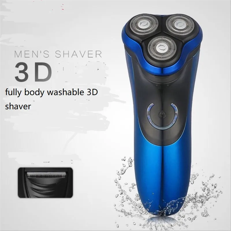 

Washable Electric Man Beard Shaver 3D Rotary Razor Shaving Machine For Men Mustache Shave Haircut Trimmer Face Grooming Clipper