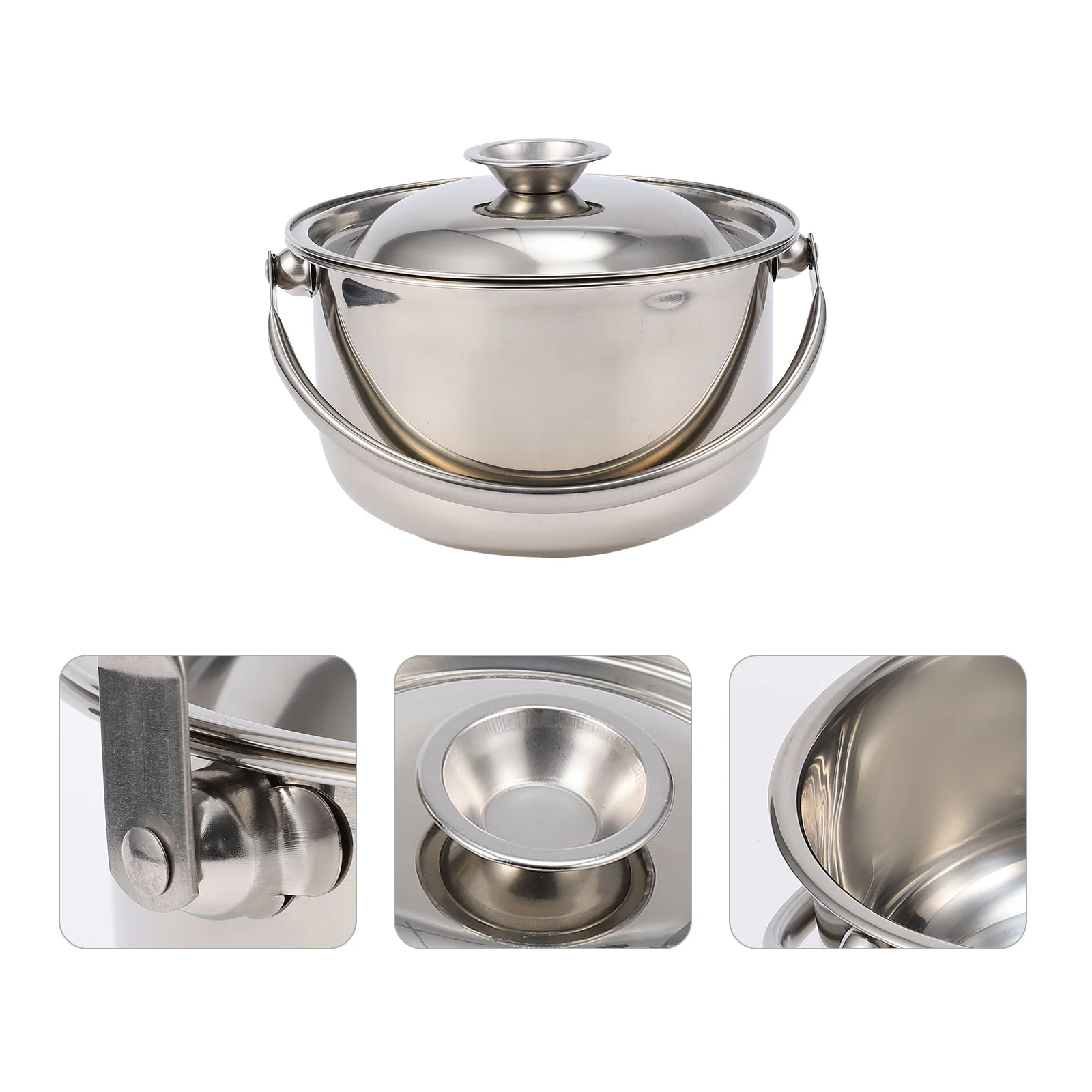 

Pot Steel Stainless Cooking Stew Stock Soup Hot Bowl Mixing Shabu Bowls Pan Noodle Stockpot Sauce Metal Pasta Steam Steamer