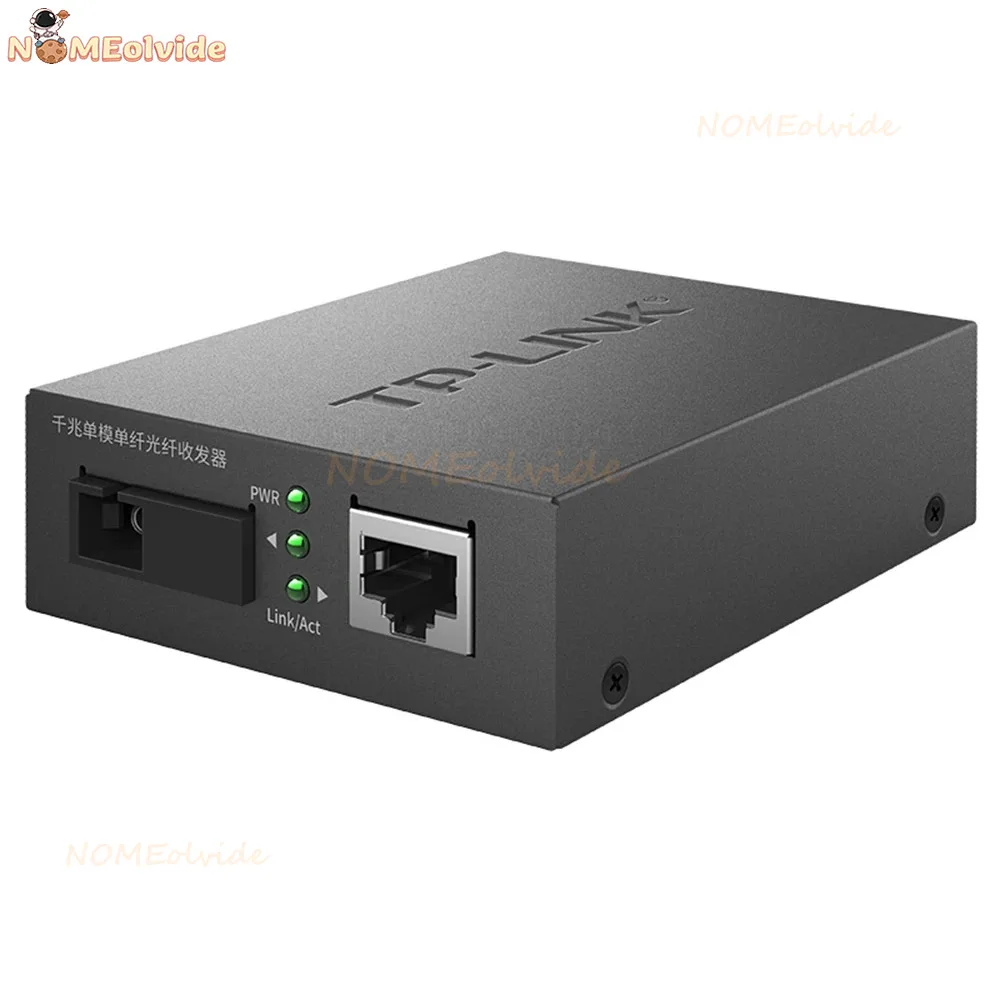 Фотоволоконный медиа-конвертер 1000M 1SC + 1GE TP-LINK фотоволоконный трансивер SM