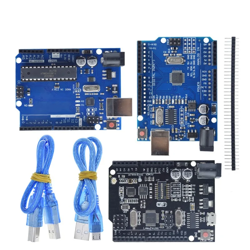 

For UNO R3 Official Box ATMEGA16U2 / UNO+WiFi R3 Original ATMEGA328P Chip CH340G For Arduino Development Board