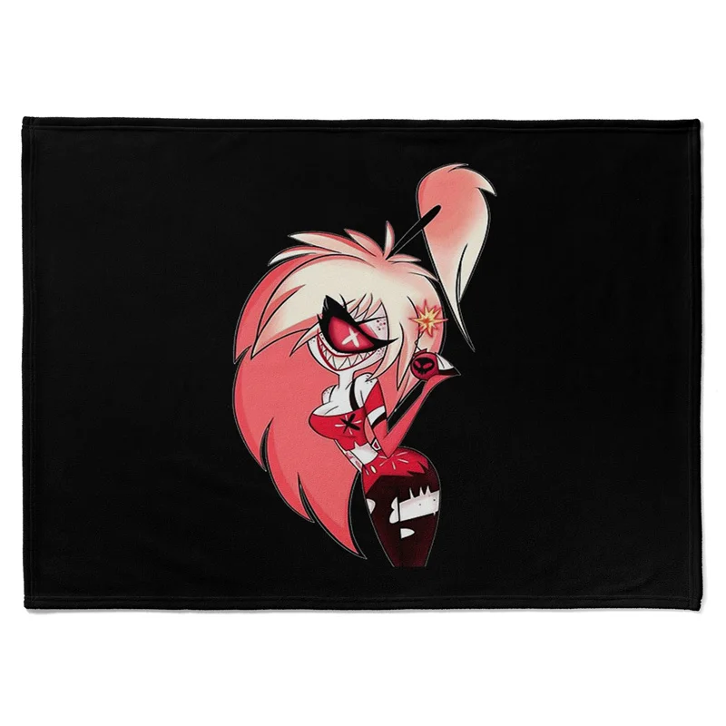 Одеяло для домашних питомцев Aertemisi Hazbin Hotel Cherri Bomb для маленьких средних и больших собак, кошек, щенков, котят, диван-кровать