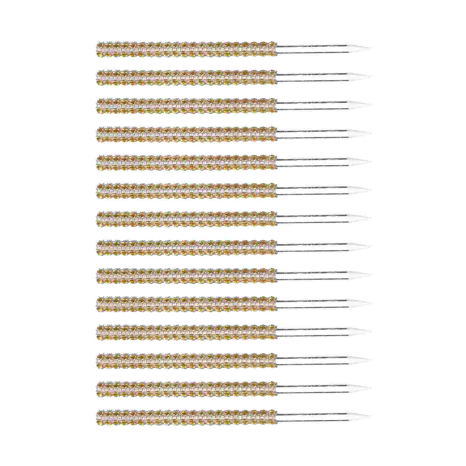 

Sticks Candy Apple Lollipop Acrylic Cake Skewers Apples Dessert Fruit Stick Caramel Decorative Bling Forks