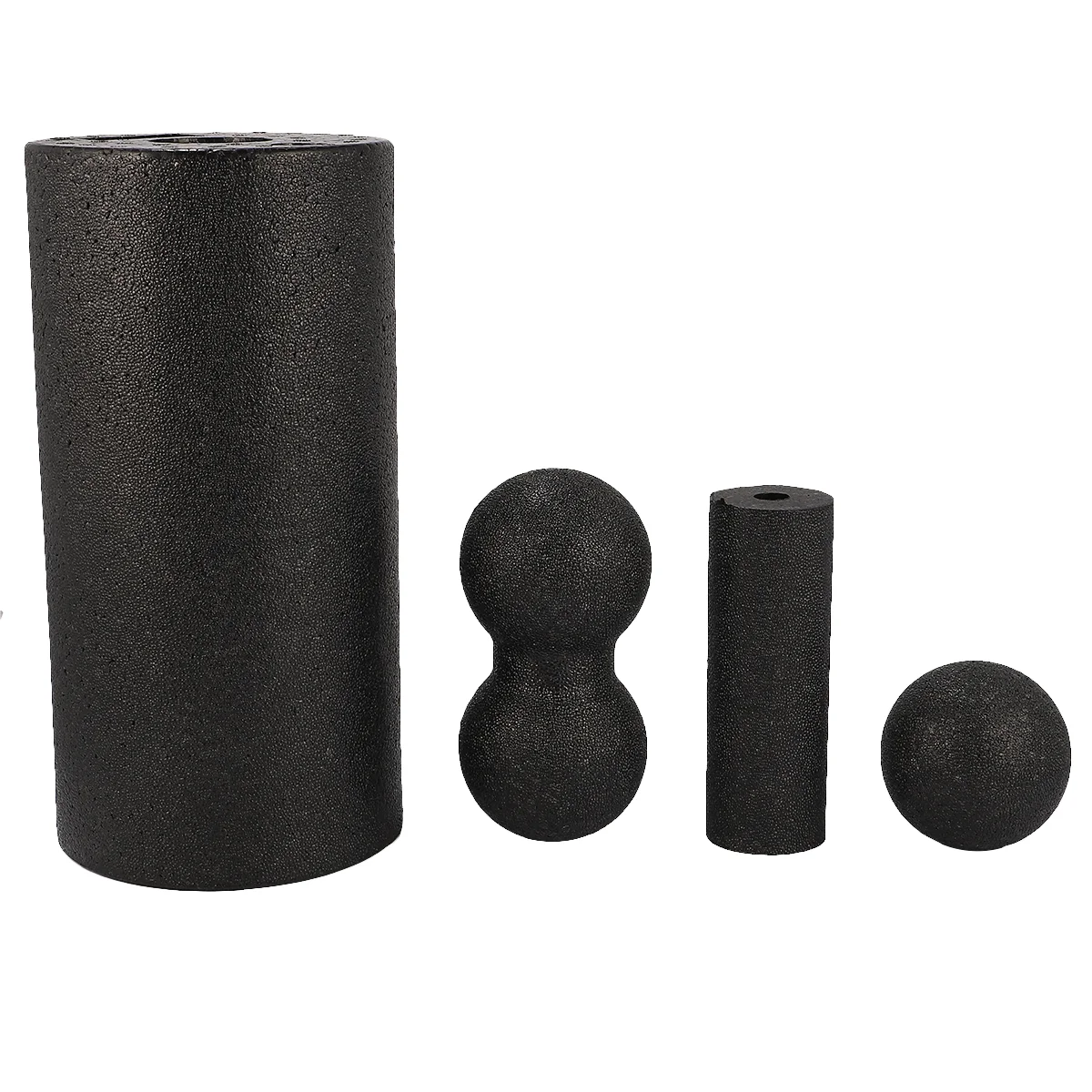 

4pcs Professional Yoga Roller Peanut Roller Fascia Ball Set (Black)