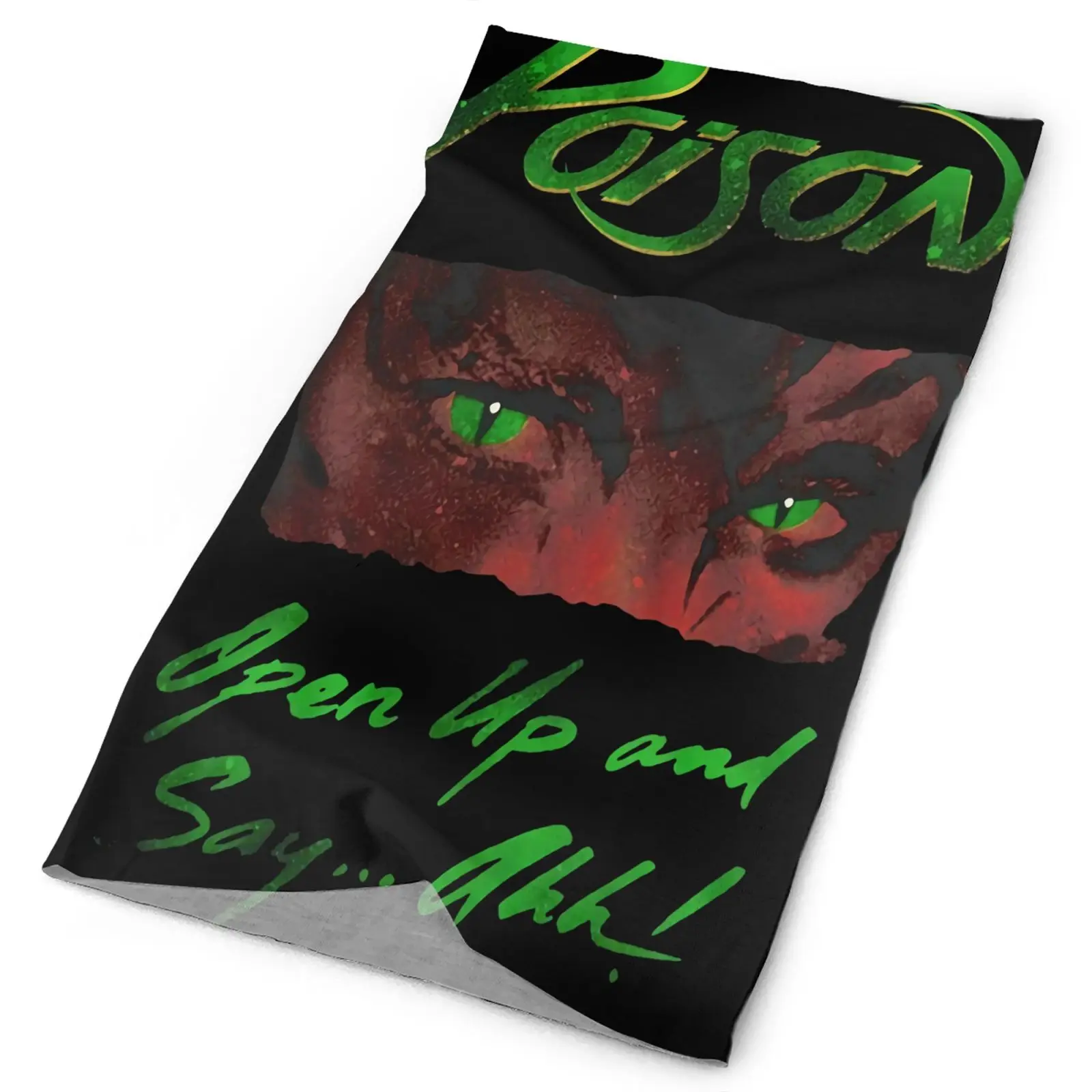 

Poison Open Up And Say Ahh 1353 Men's Bandana For Snowboard Hunting Facemask Hiking Scarf Tactical Mask Mask Bandana For Women