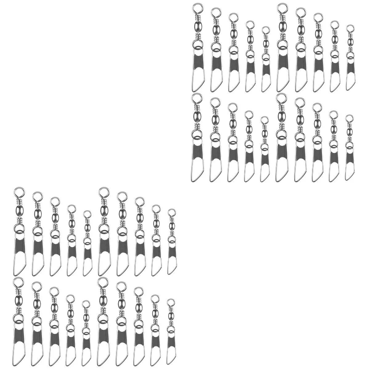 

Swivel Hook Swivels Fishing Metal Fishhook Connector Fishhooks Line Tackle Rolling Ring