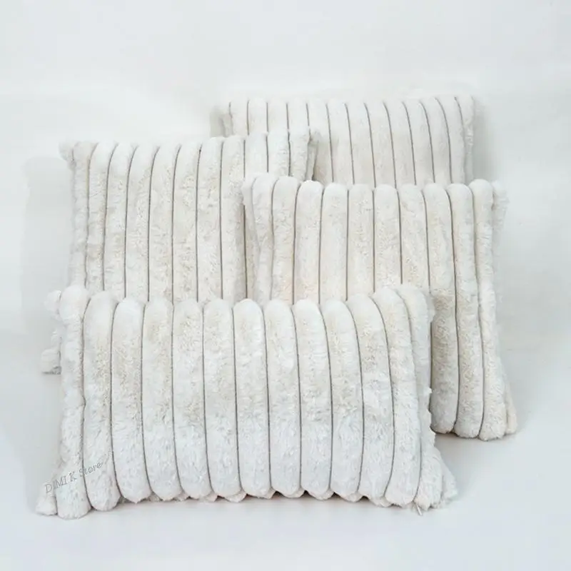 DIMI Velvet  Pillow Throw Bedroom Shaggy Fluffy Pillowcase Home decor Super Soft Plush Cushion Cover Sofa For Living Room Nordic