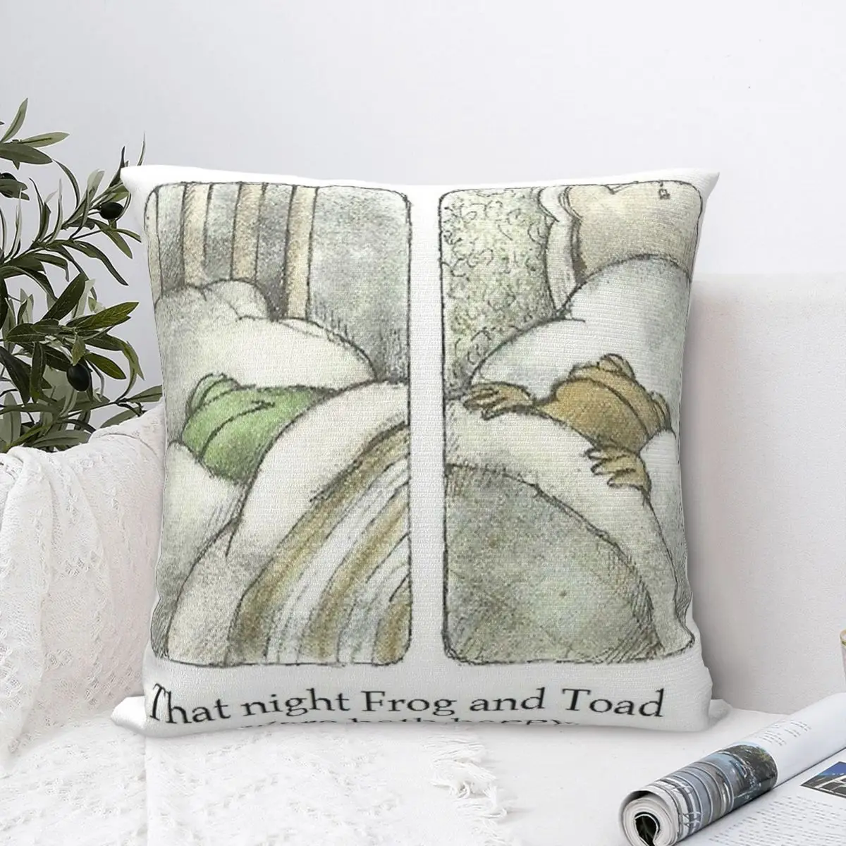 

That Night Frog And Toad Pillow Case Pillow Cover Modern Pillowcases Personalized Polyester Cushion Cover