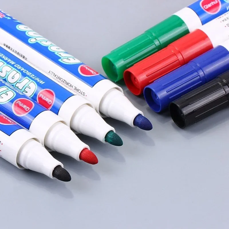 

Colorful Black School Classroom Supplies Magnetic Whiteboard Pen Markers Dry Eraser Pages Children's Drawing Pen
