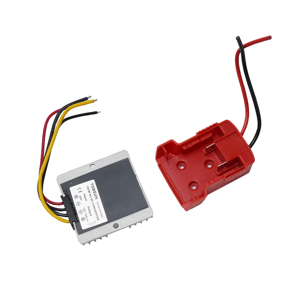 Car Truck Dashcam Voltage Converter DC For Slider Lithium Batteries Power 180W Inverter 18V To 12V Battery Dock