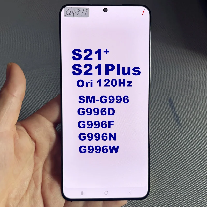 Фото Дисплей S21+ / 6.7” Ori 120Hz Super AMOLED для Samsung S21 Plus SM-G996B/DS G996F G996N, сенсорный экран с дигитайзером, с дефектами. №1