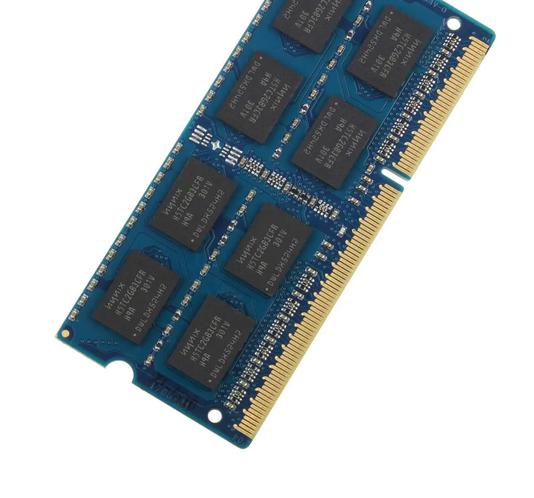 Синий набор из 10 штук DDR3 2GB RAM 1333Mhz PC3-10600S SO-DIMM для ноутбука с 204 пинами 1.35V или 1.5V NON-ECC без буферизации, полностью совместимый.