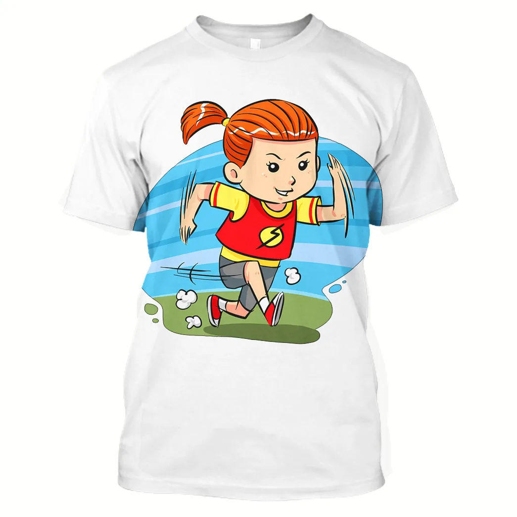 

Jumeast 3D Graphic Tees Oversized Running Printed Men T Shirt Workout Sportswear Anime Sweats Quackity Jogging Gym Fitness Sport
