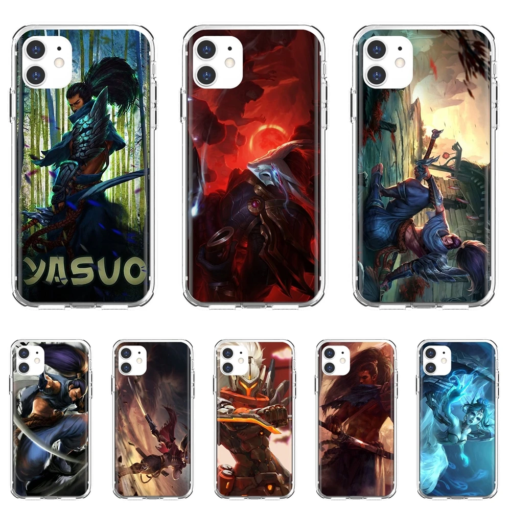 Силиконовый чехол для Xiaomi Redmi Note 10 10s 3S 4 4X 5 6 6A 7 8 8T 7A 9 9T 9s 9C 9A Pro Morgana-Yasuo-League-of-Legends |