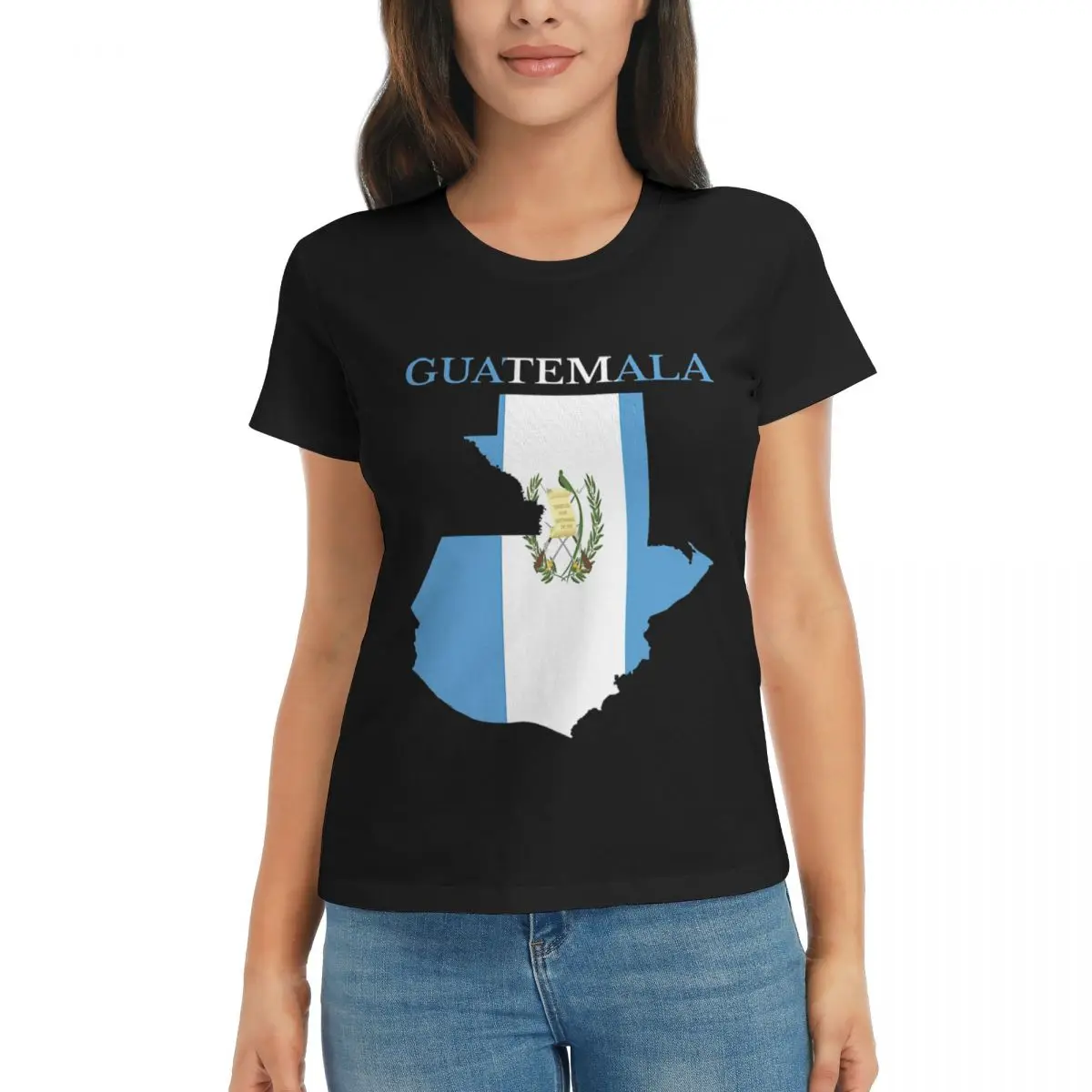 

Guatemala Map Flag 282-3 Campaign Black Vintage Top tee Top quality Home Eur Size