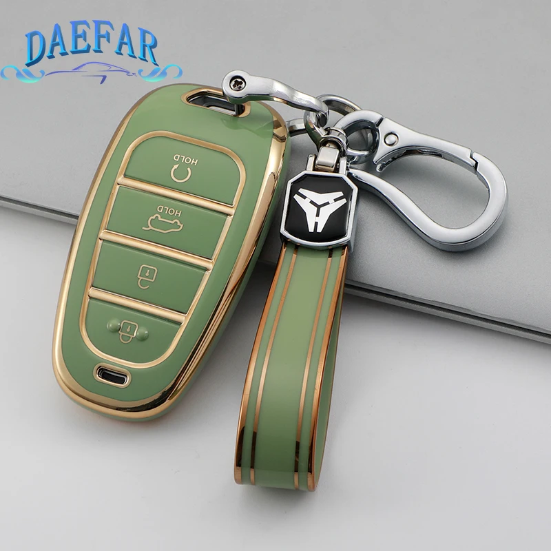 Чехол для автомобильного ключа Hyundai Santa Fe Tucson 2022 NEXO NX4 Atos Solaris Prime 2021