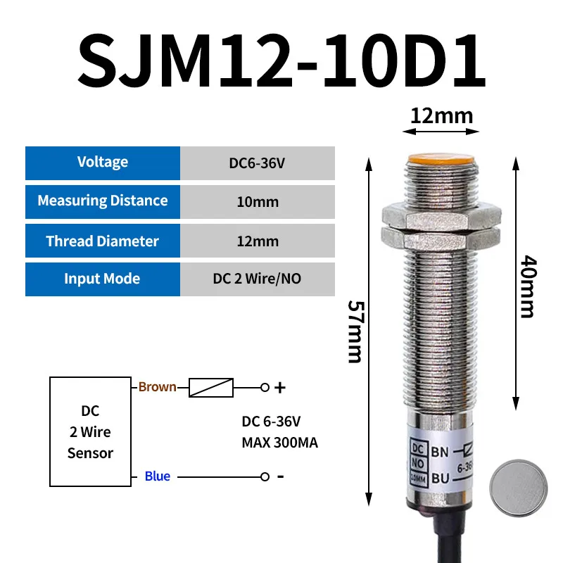 

Бесконтактный магнитный переключатель CNMAWAY SJM12-10D1
