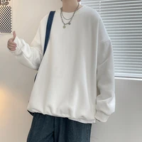 2022 spring and autumn new men light luxury sweater loose casual round neck sweater pullover long sleeve bottoming shirtboutique