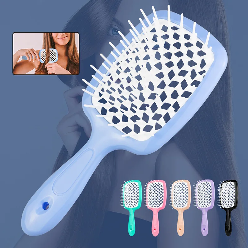 

Salon Hair Brush Air Cushion Combs Scalp Massage Combs for Women Girls Hair Comb Ponytail Comb Hollowing Out Hair Styling Tools
