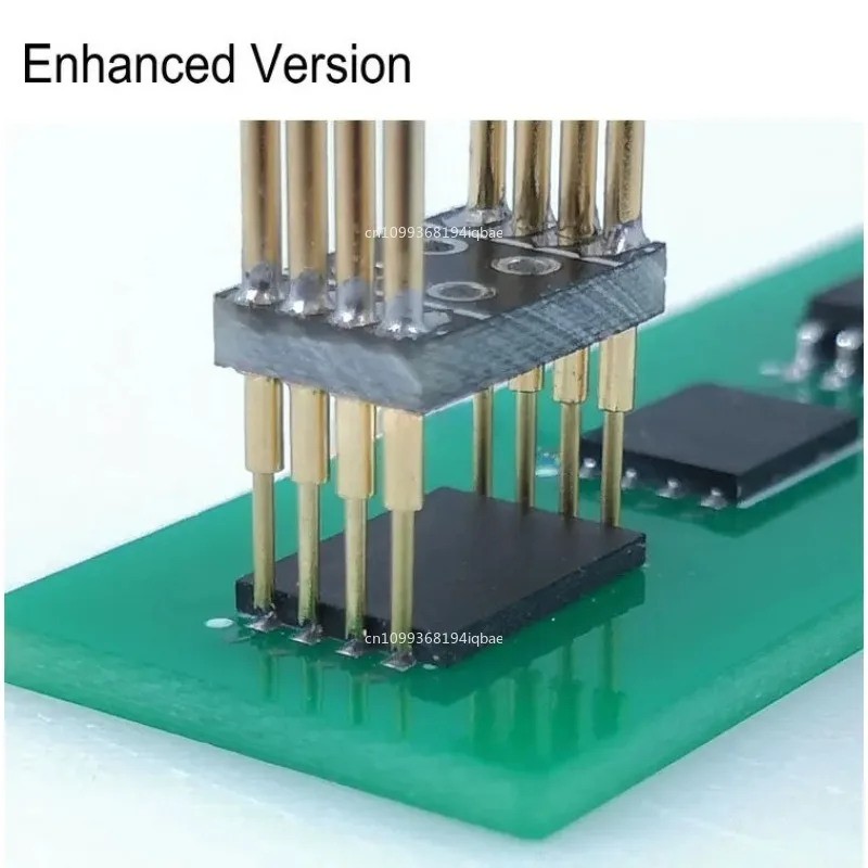 Фото Измерительный зонд для тестирования (пого-пин) 1.27 для чипов SOP, WSON, SOIC, VSOP, SPI FLASH 8P с кабелем 30 см, в наличии №2
