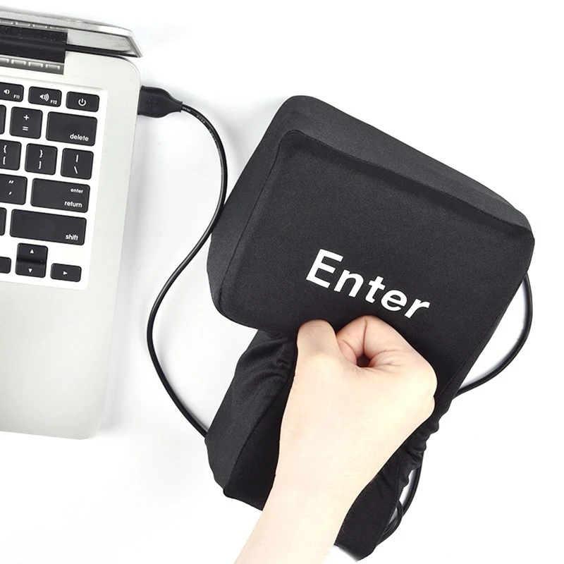 

Office computer button decompression pillow, USB breathable pillow, soft, decompression