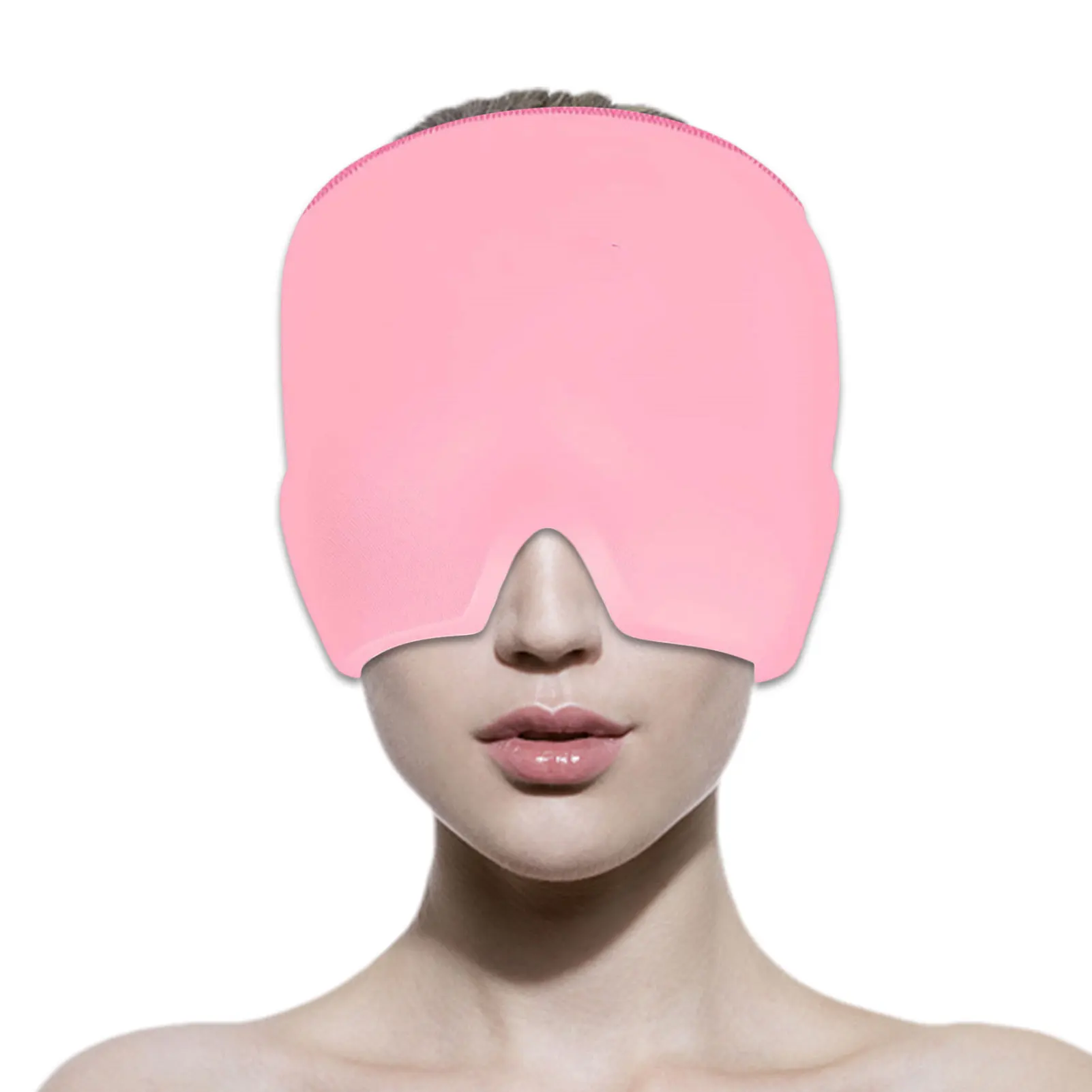 

Cooling Headache Hat Cold Compress Hood For Cool Sleeping Cold Therapy Headache Relief Cap Stretchable Snug Migraine Ice Head