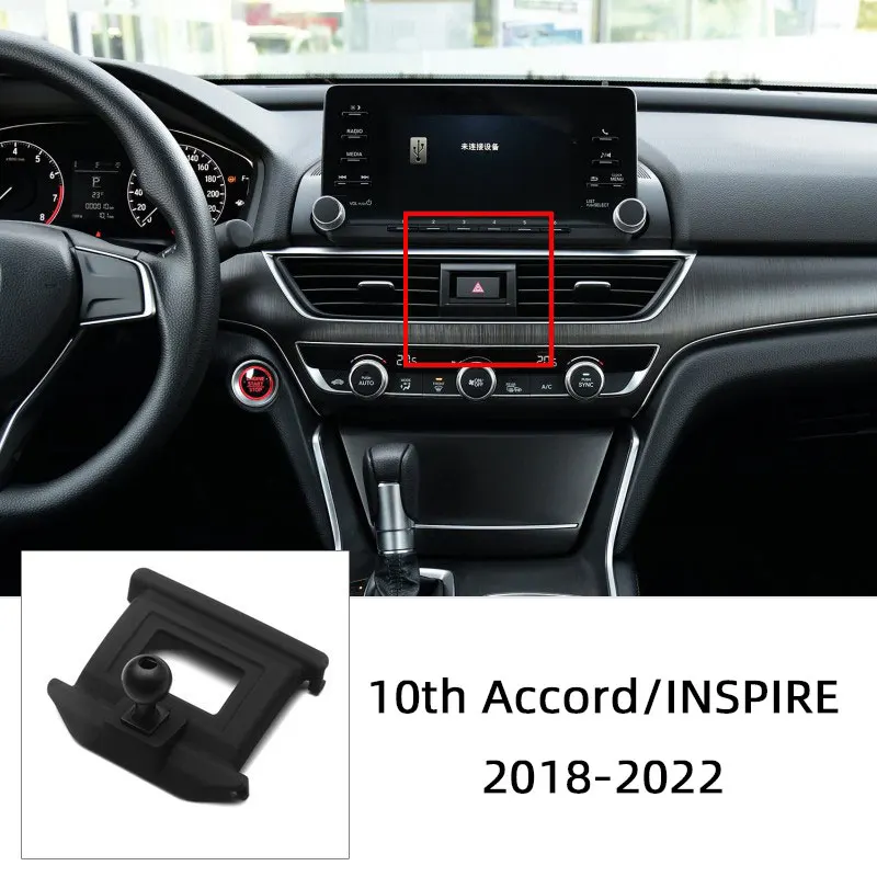 

Автомобильный держатель для мобильного телефона для Honda Accord 10th Civic CRV SPIRIOR ELYSION Crosstour CRIDER, распознаемые крепления, фиксированный кронштейн