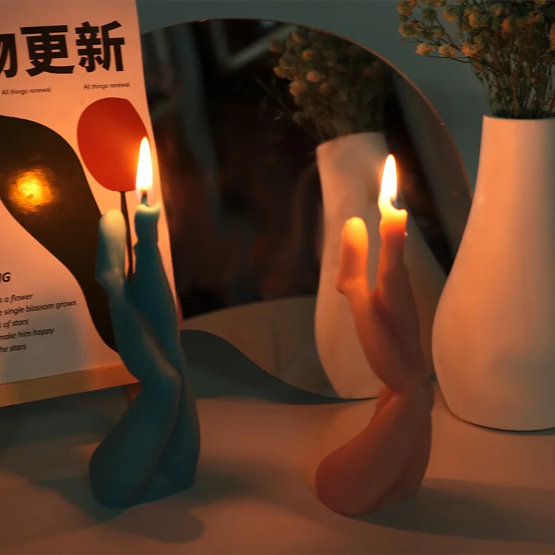 Форма для свечей ручной работы ароматерапии необычная форма ног