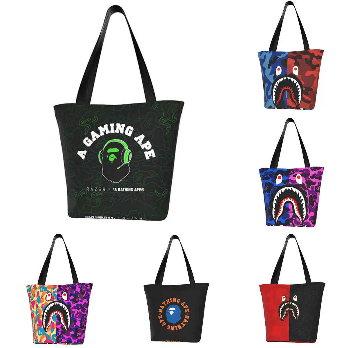 

Bape Shark Ladies Handbag Casual Ladies Shopping Shoulder Bag